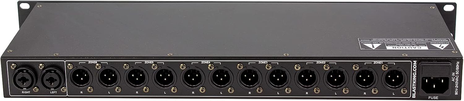 Blastking ZONE6 Six Zone Ultra Low Noise Audio Distributor