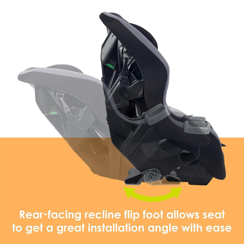 Baby Trend Trooper™ Slim 3-in-1 Convertible Car Seat, Dash Black – Slim Fit, 3-in-1 Growth Modes, Lightweight Design, Adjustable Comfort Padding