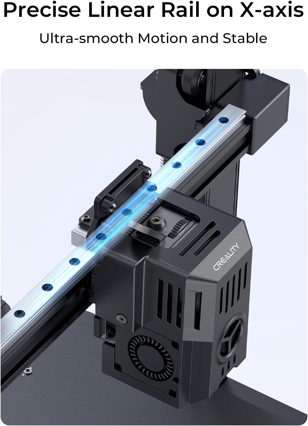 Creality Ender-3 V3 KE 3D Printer, 500 mm/s High-Speed Printing with Auto-Leveling, Sprite Direct Extruder Supports 300℃ Printing, Ultra-Smooth and Stable, 220×220×250 mm Print Volume