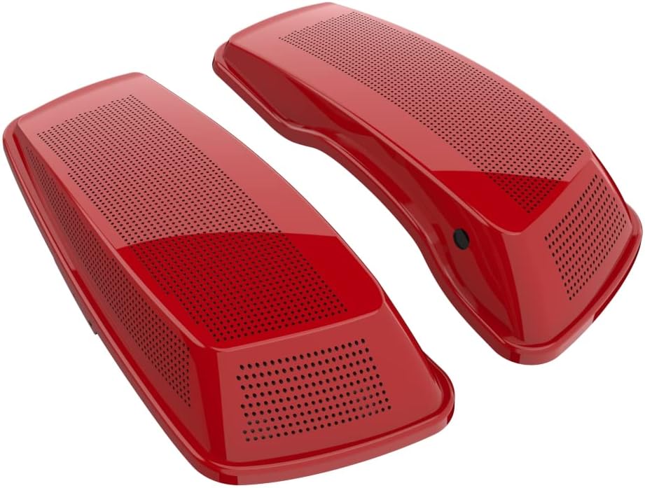 Advanblack Saddlebag Dual 6x9 Speaker lids, Audio Covers Fit for H-D Touring, Road Glide, Street Glide Special, Road King, 2014 2015 2016 2017 2018 2019 2020 2021 2022 2023