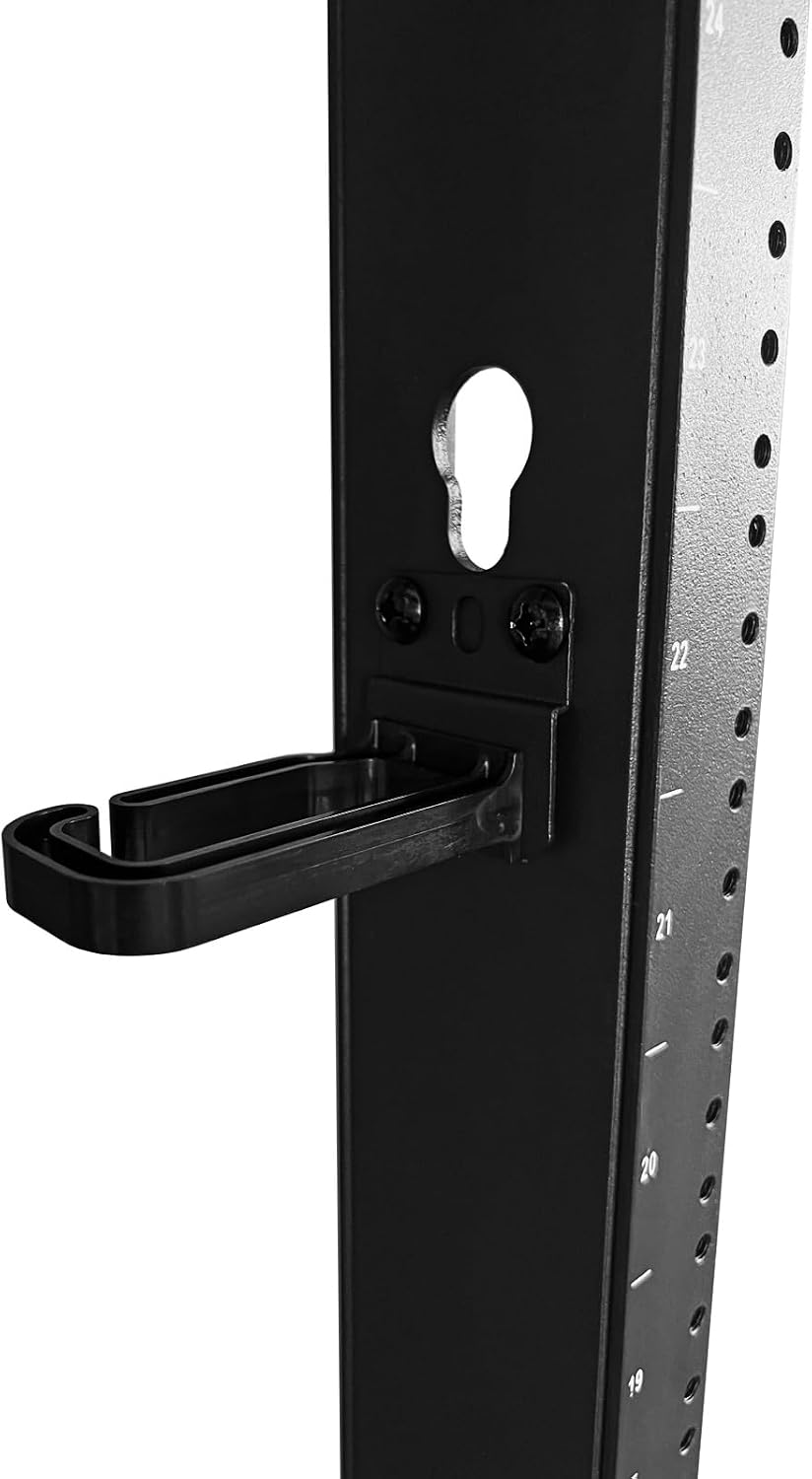 Aeons 13U 2 Post Open Frame Server Network Relay Rack for 19 Inch Networking Data & IT Devices A/V Equipment, Durable 2-Post Rack 13 U Aluminum Extrusion, Black