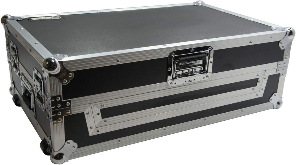 Harmony Audio HCNS7LTWFXTR Flight Glide Laptop Stand Combo DJ Case Compatible with Numark NS7 III