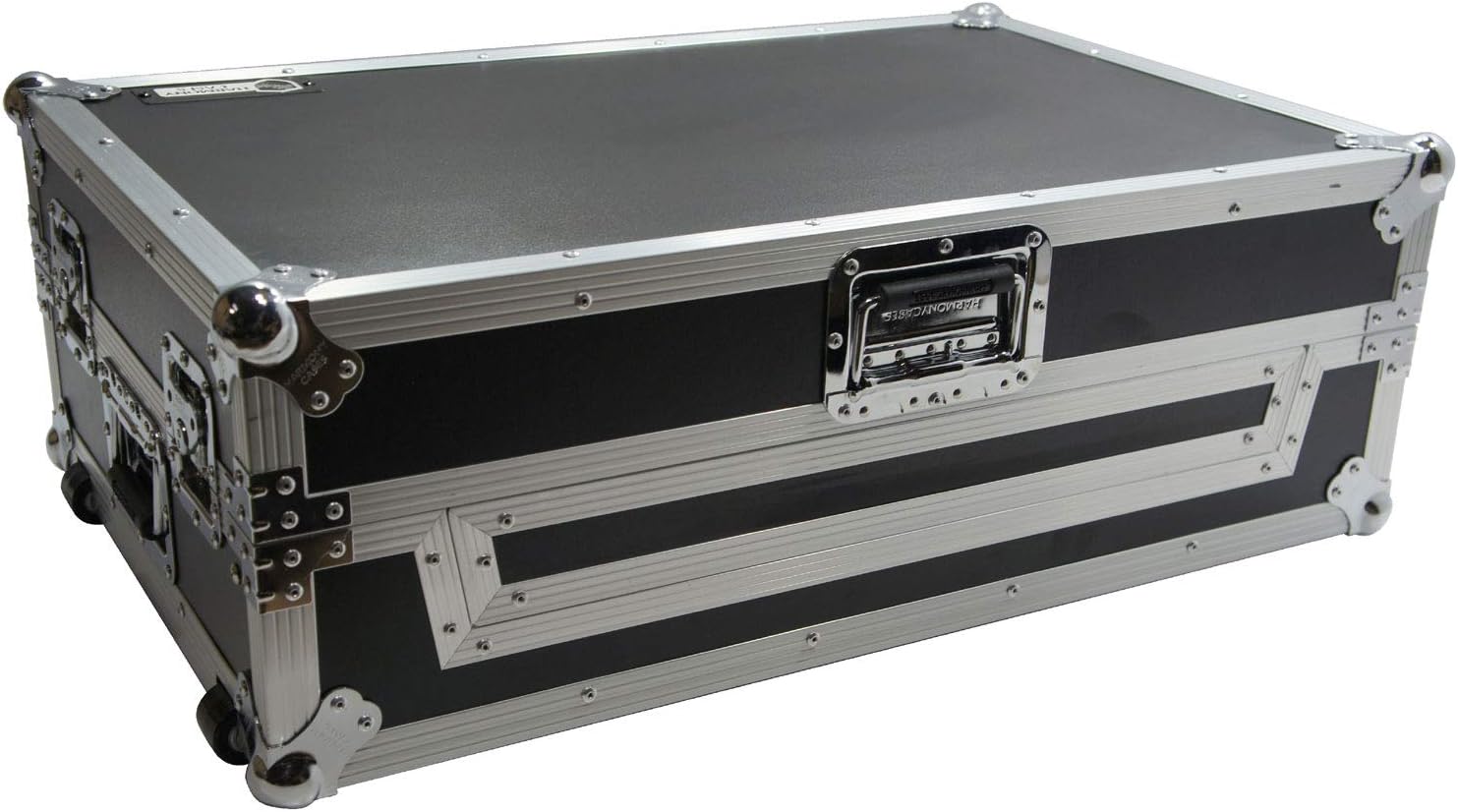 Harmony Audio HCNS7LTWFXTR Flight Glide Laptop Stand Combo DJ Case Compatible with Numark NS7 III