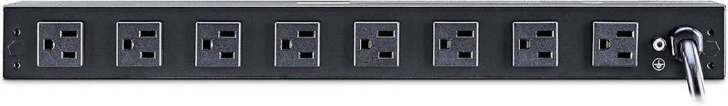 CyberPower PDU15M2F8R Metered PDU, 100-125V/15A (Derated to 12A), 10 Outlets, 1U Rackmount, 15 Foot Power Cord