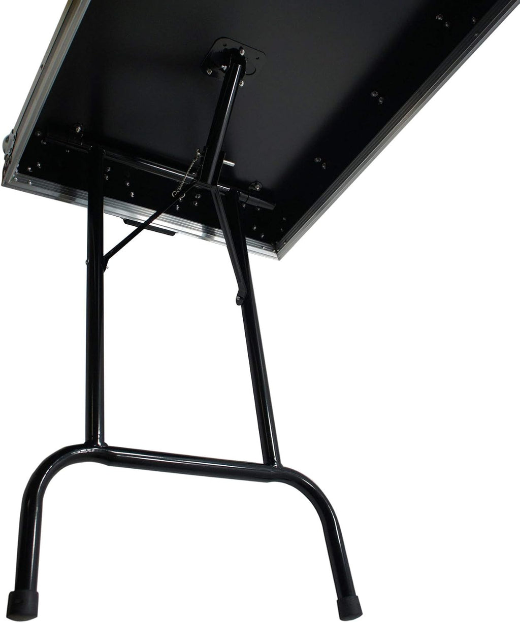 Harmony Audio HCTABLE48 Portable 48' Wide DJ Workstation Table 30' Height Fast Setup