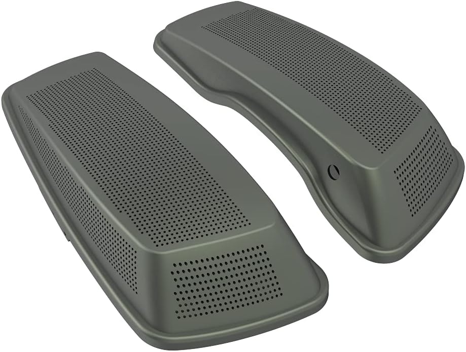 Advanblack Saddlebag Dual 6x9 Speaker lids, Audio Covers Fit for H-D Touring, Road Glide, Street Glide Special, Road King, 2014 2015 2016 2017 2018 2019 2020 2021 2022 2023