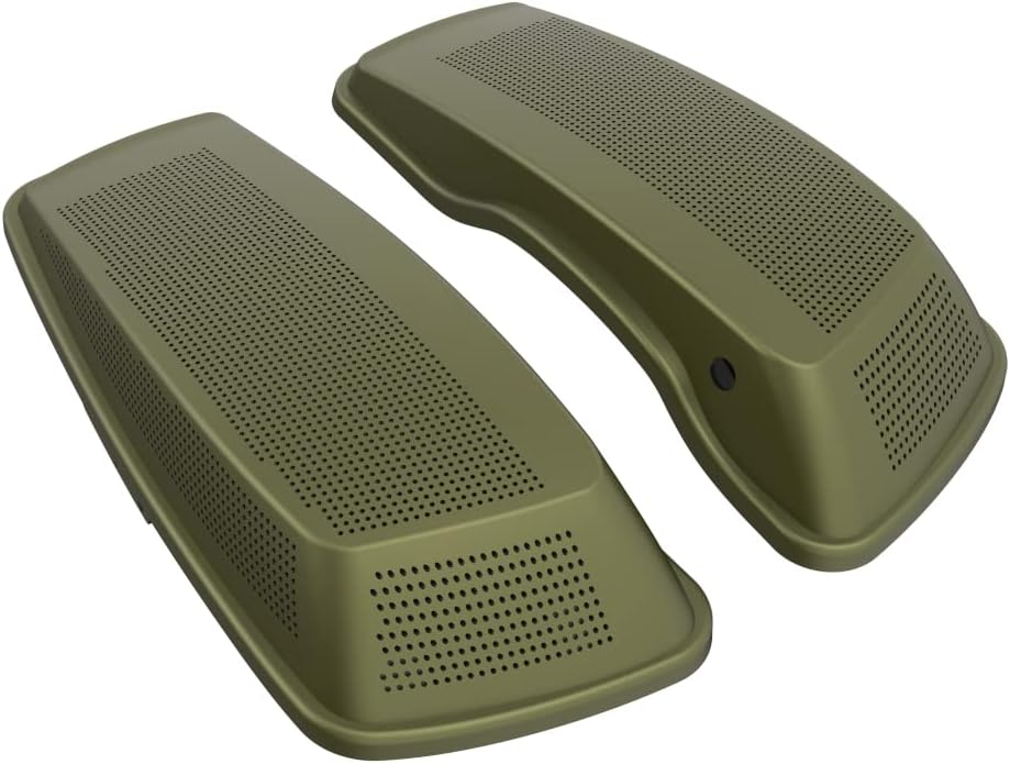 Advanblack Saddlebag Dual 6x9 Speaker lids, Audio Covers Fit for H-D Touring, Road Glide, Street Glide Special, Road King, 2014 2015 2016 2017 2018 2019 2020 2021 2022 2023