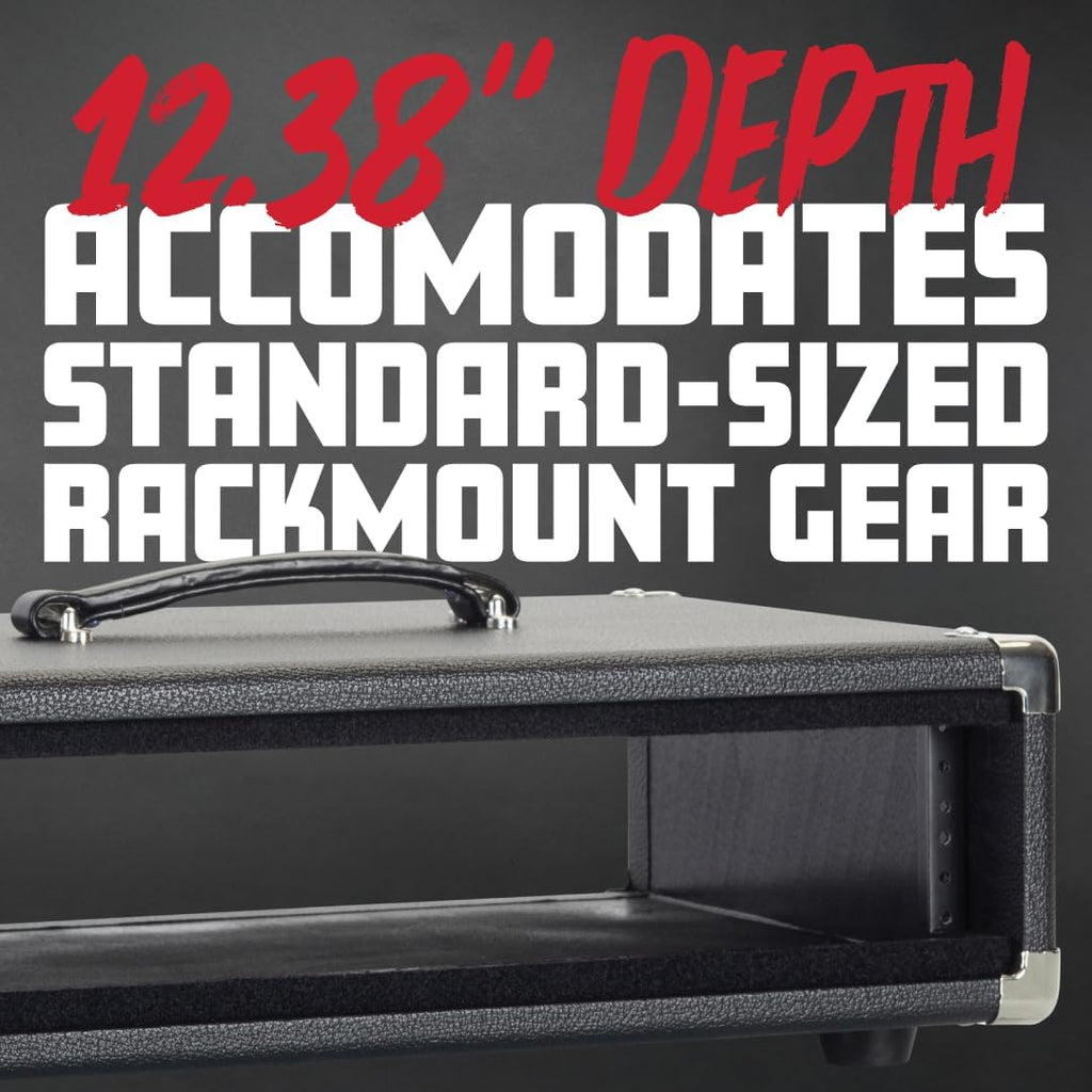 Gator Cases Retro Series Vintage Amp Rack Case; 4U Tweed (GR-RETRORACK-4TW)