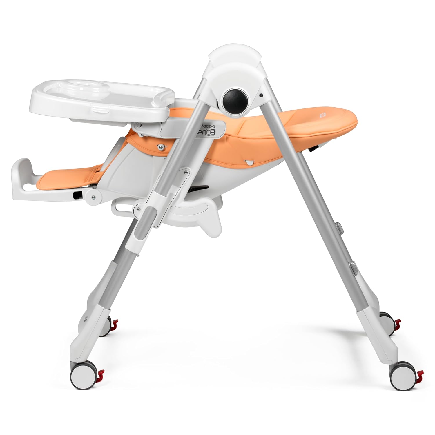 Peg Perego Prima Pappa Zero 3 - High Chair - for Children Newborn to 3 Years of Age - Made in Italy - Peach (Light Orange)