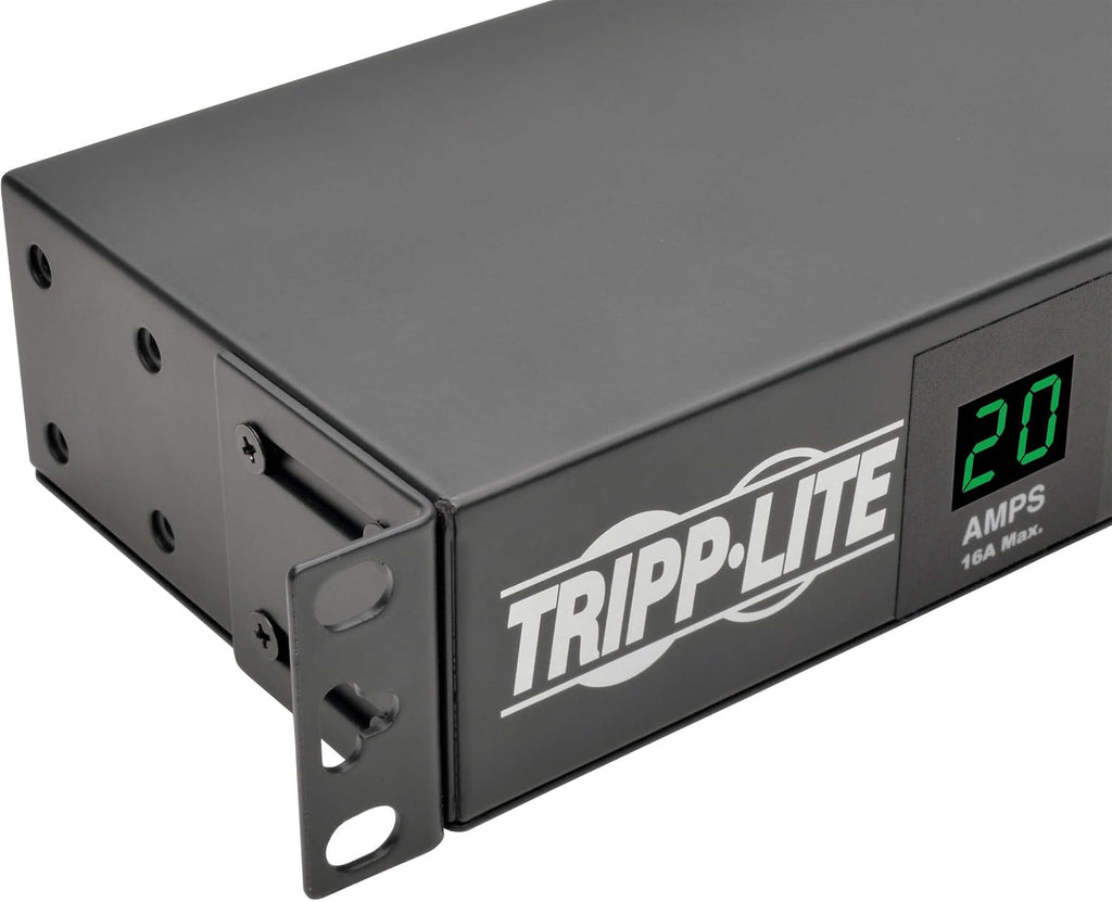 Tripp Lite Metered PDU, 20A, Isobar Surge Suppression 3840 Joules, (12 5-20R, 2 5-15R), 120V, L5-20P/5-20P, 1U Rack-Mount Power (PDUMH20-ISO)