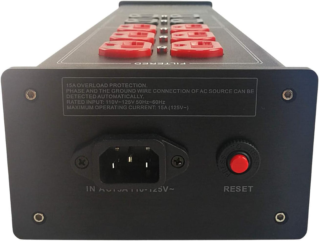 AC Power Filter Power Conditioner - WAudio AC Power Purifier with Surge Protector, Black