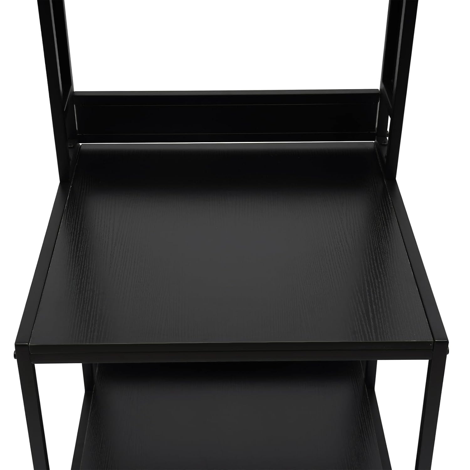 3D Printer Stand Double Layer 3D Printer Filament Storage Rack, Spools Holder Racks, Mobile Printer Table with Wheels for Studio Office Storage and Organization (Black)