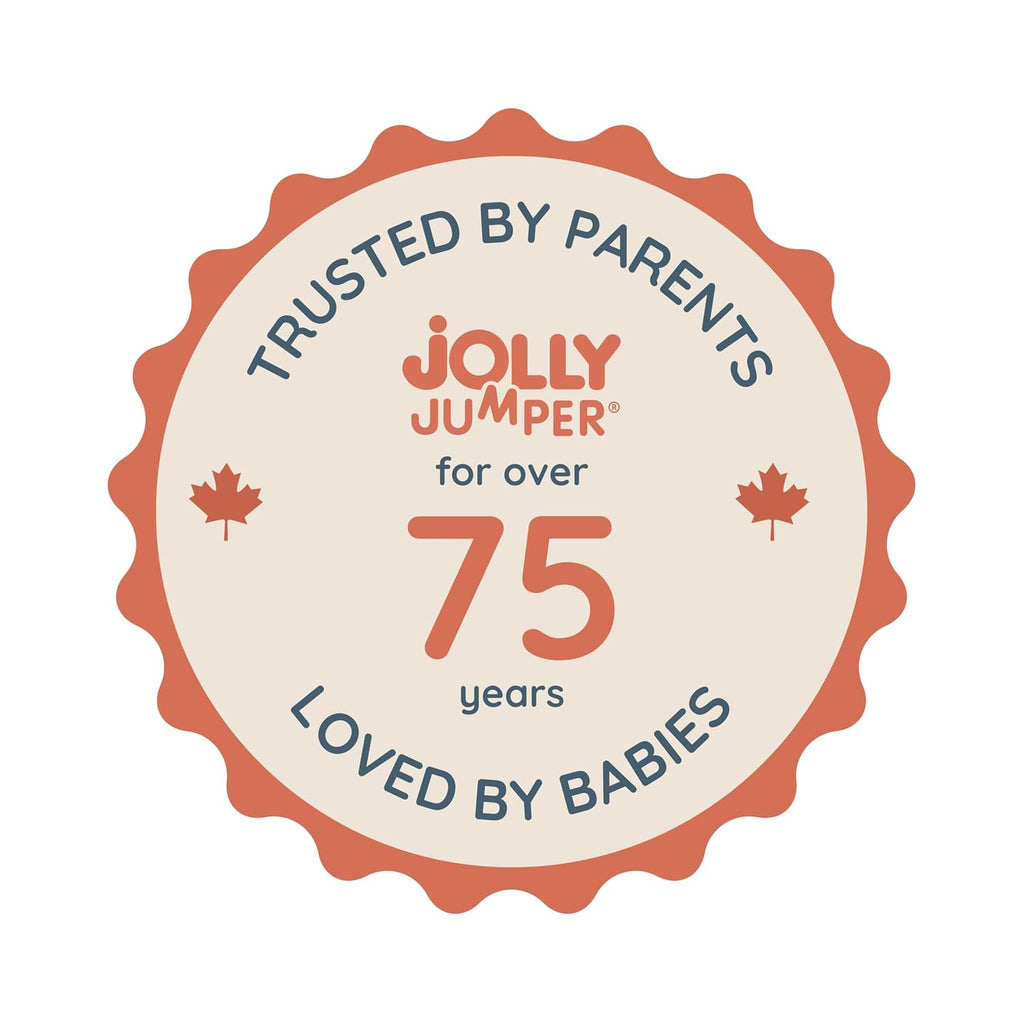 Jolly Jumper Classic (Grey) with Stand - Original Baby Jumper, Indoor and Outdoor Exercise Saddle Seat, Adjustable Height, for Infants up to 28lbs
