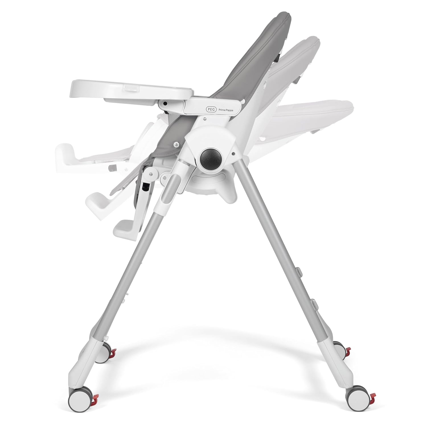 Peg Perego Prima Pappa Zero 3 - High Chair - for Children Newborn to 3 Years of Age - Made in Italy - Ice (Grey)