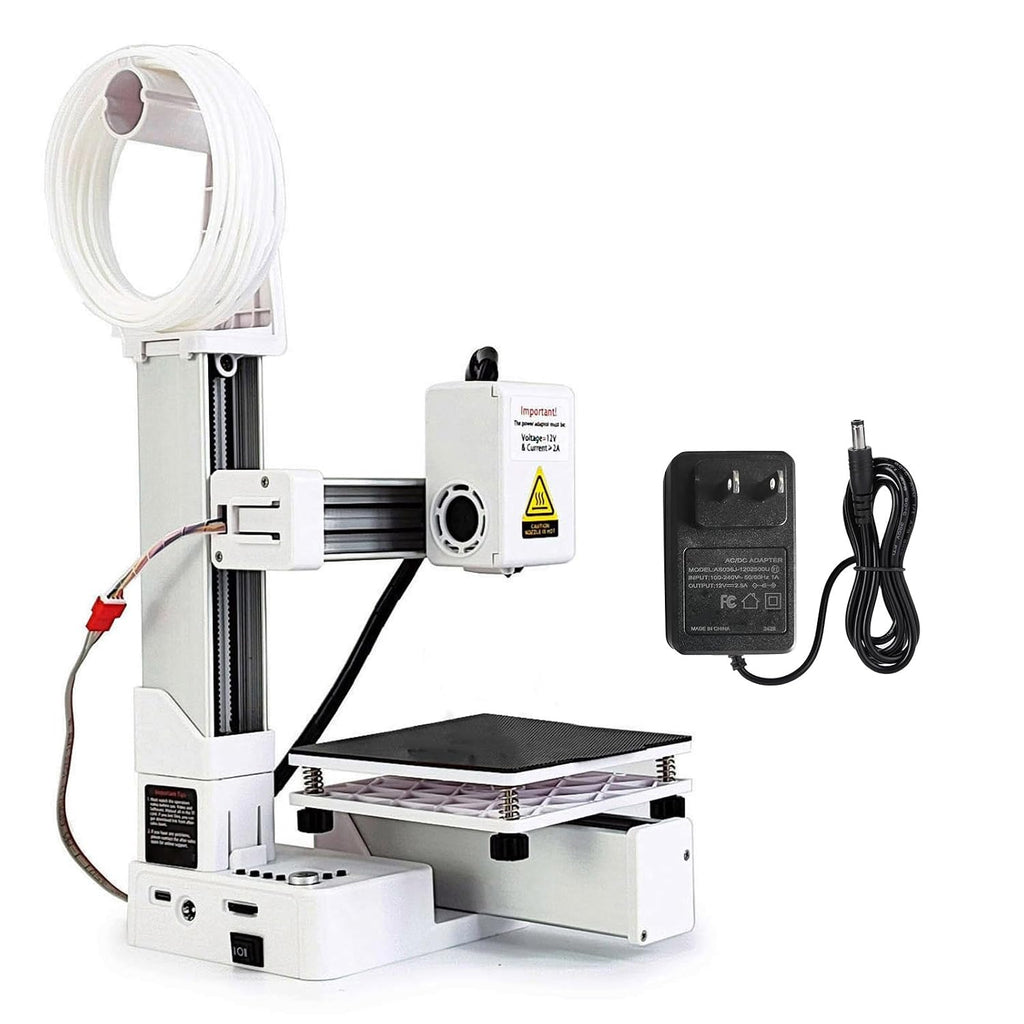 FDM Mini 3D Printer for Beginners, High Accuracy Fast Heating Compact 3D Printing Machine, Quick Assembly, 3D Printer Easy for Kids, Print Size 4 x 4 x 4inch (US Plug)