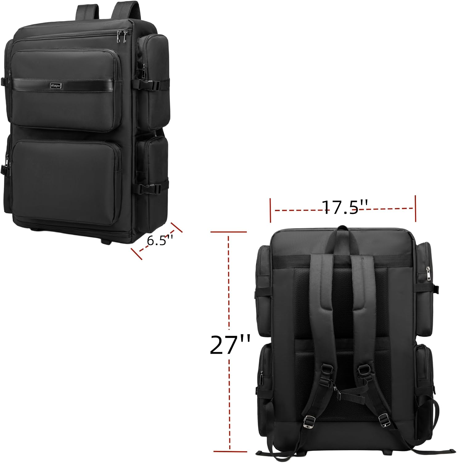 Rabjen DJ Backpack for Club Gigs, DJ Mixer Case Compatible with Pioneer DDJ-SR2, Pioneer DDJ-FLX6-GT, RANE ONE, and More Equipment
