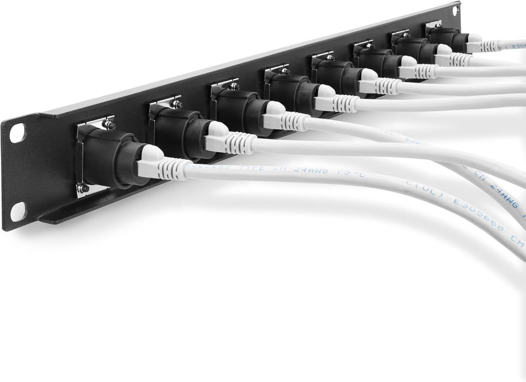 Elite Core EBO8 8-Channel EtherCON Breakout Panel, Shielded Cables (EC-EBO8-RS)