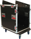 Gator Cases G-Tour Audio Road Rack with Heavy-Duty Casters and Tour Grade Hardware, 12U Top and 12U Side (G-TOUR-GRC12X12)