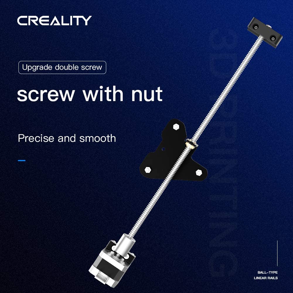 Comgrow Creality Ender 3 3D Printer and Official Creality Ender 3V2 Dual Z-axis Kit with Lead Screw