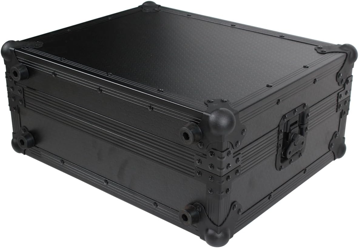 ProX T-TTBL Turntable Travel Case, Pro Audio Foam Kit, Universal Style, Black on Black