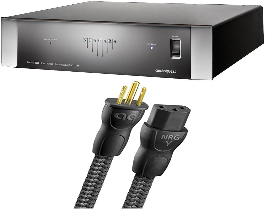 AudioQuest NIAGARA3000USA Low-Z Power Noise Dissipation AC Power Conditioner with an AudioQuest NRGY3US01 1.0M Low-Noise AC Power Cable (2020)