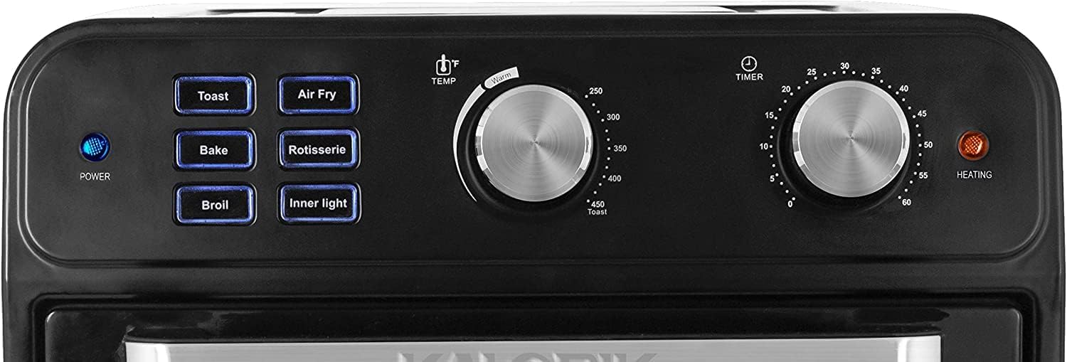 Kalorik AFO 46110 BK 22 Quart Digital Air Fryer Toaster Oven, Black