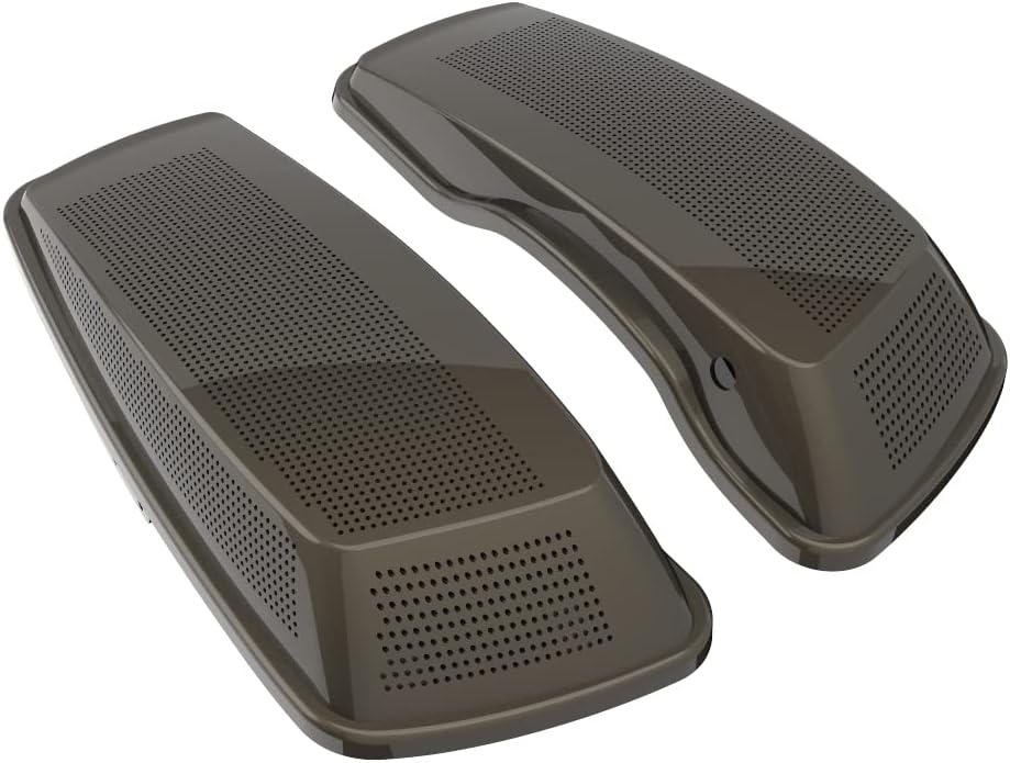Advanblack Saddlebag Dual 6x9 Speaker lids, Audio Covers Fit for H-D Touring, Road Glide, Street Glide Special, Road King, 2014 2015 2016 2017 2018 2019 2020 2021 2022 2023