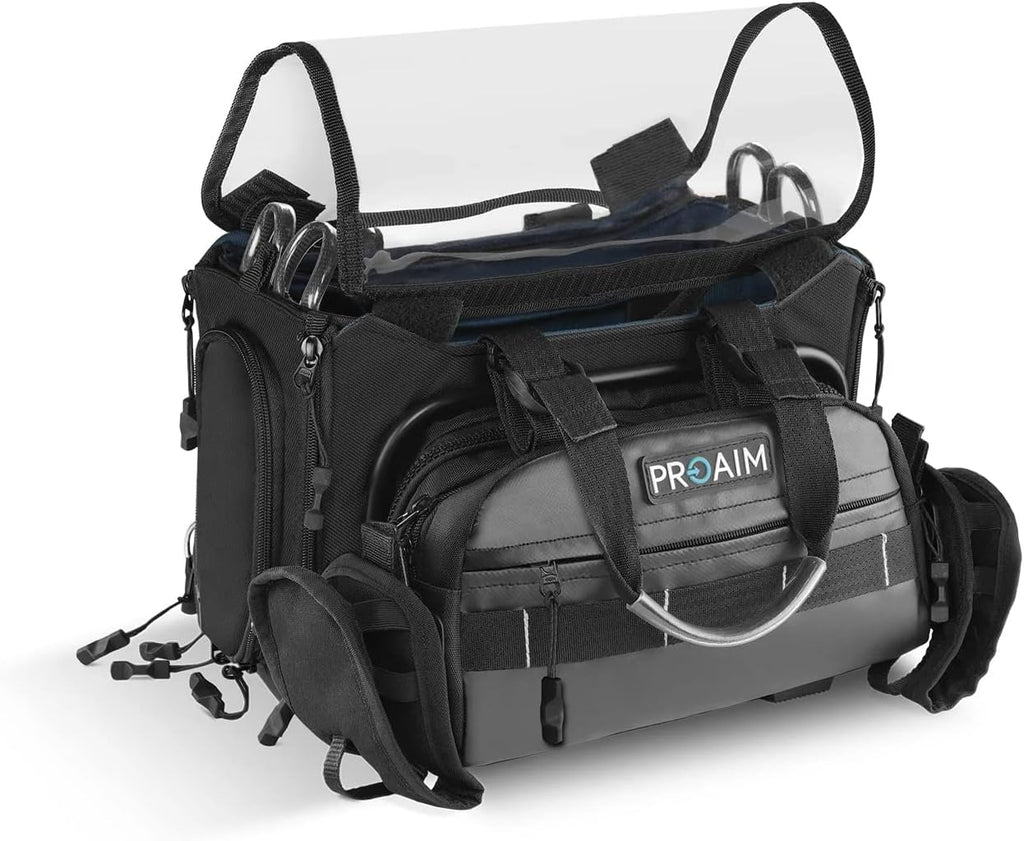 PROAIM Audio Cine Cube Bag w Top Clear TPU. For Sound Mixers & Wireless Receivers. (P-CBAM-01)