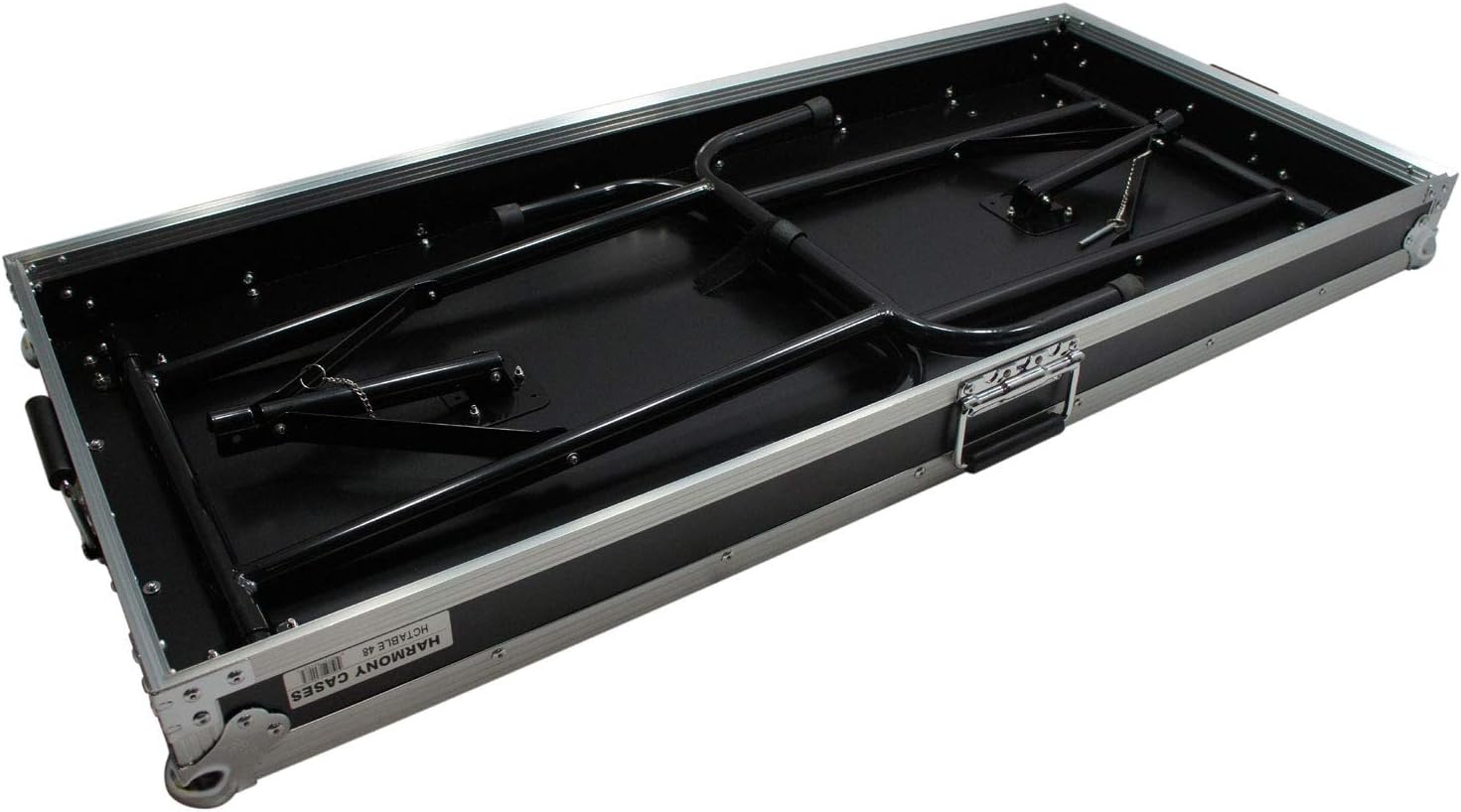 Harmony Audio HCTABLE48 Portable 48' Wide DJ Workstation Table 30' Height Fast Setup