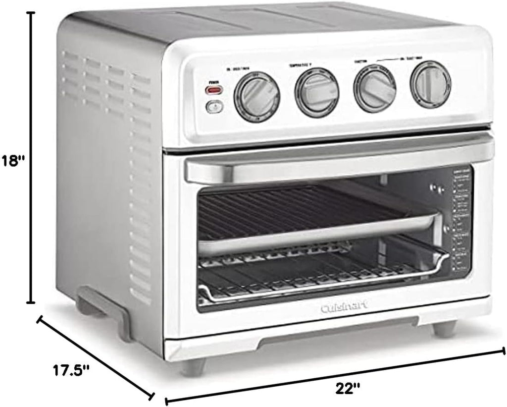Cuisinart TOA-70W AirFryer Toaster Oven with Grill White Bundle with 1 YR CPS Enhanced Protection Pack