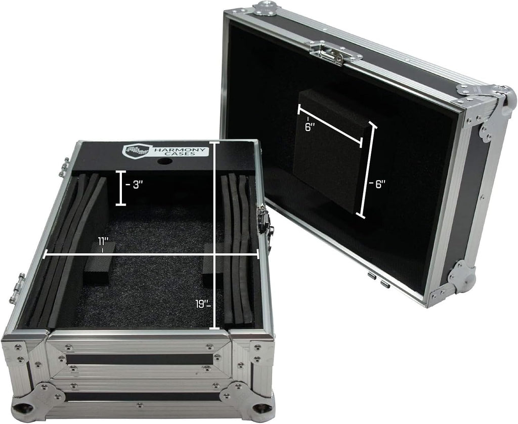 Harmony Audio HC10MIX Flight DJ Road Travel Custom Case Compatible with Universal 10' Mixer