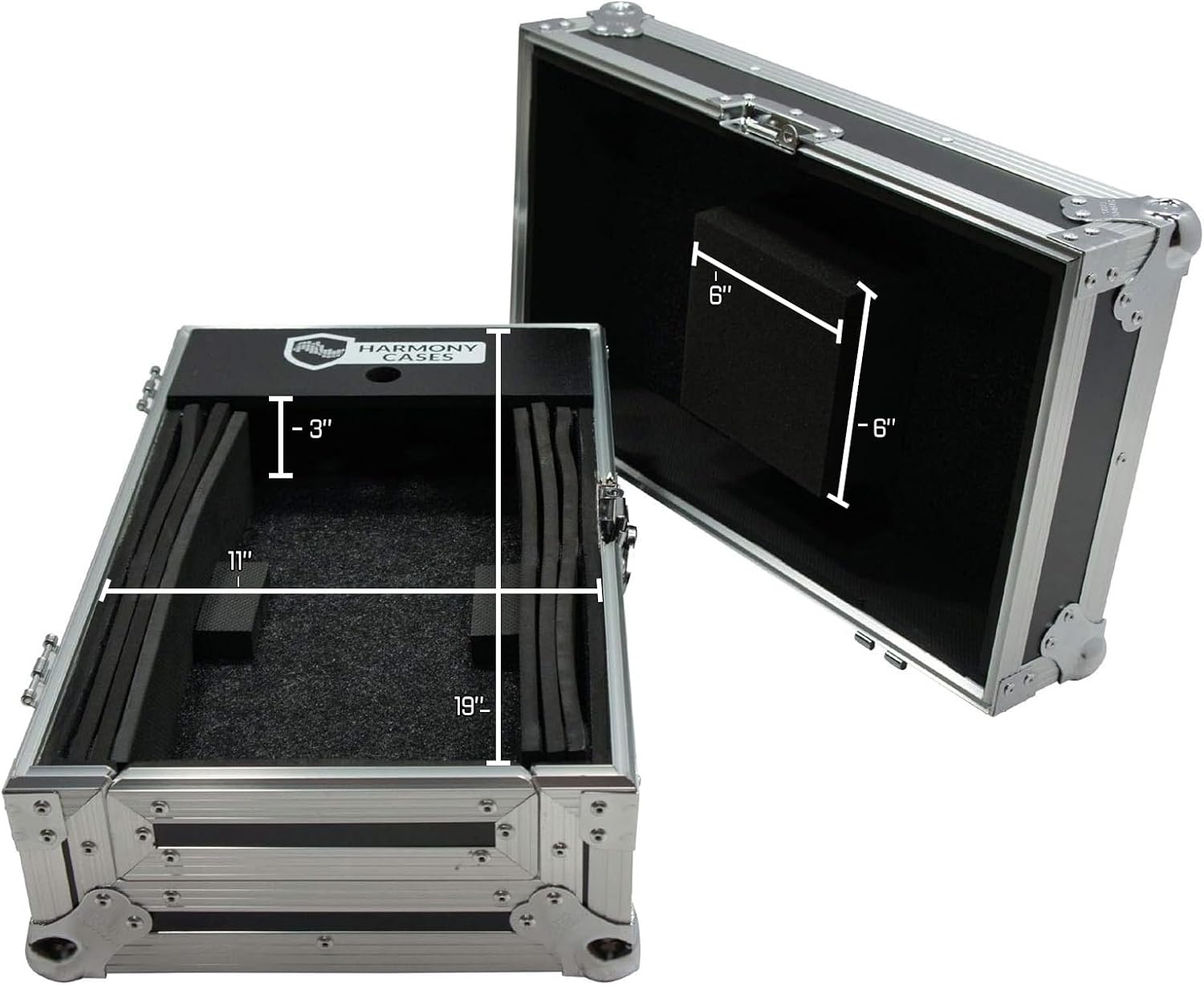 Harmony Audio HC10MIX Flight DJ Road Travel Custom Case Compatible with Universal 10' Mixer