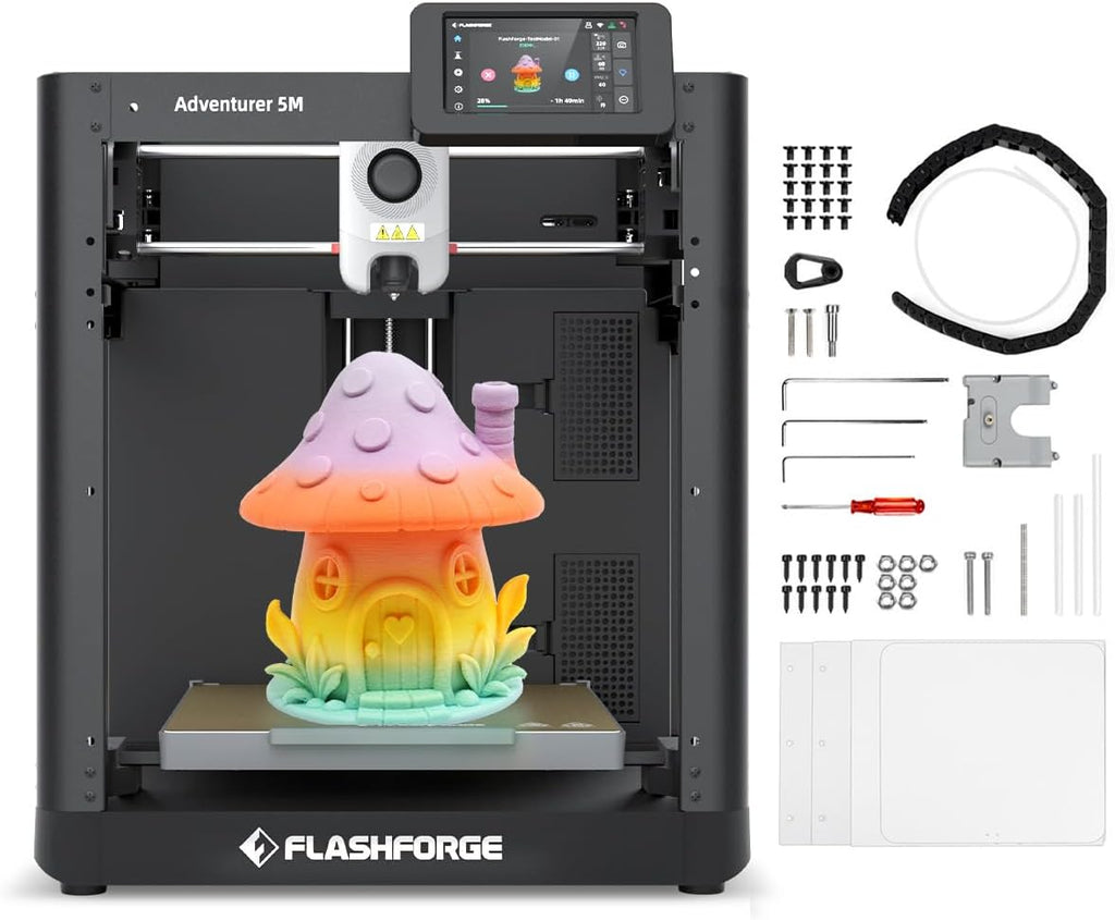FLASHFORGE Official Adventurer 5M 3D Printer with Enclosure Accessories Set