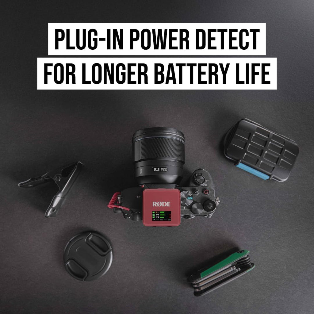 RØDE Wireless GO (Gen 3) – Compact Wireless Mic – Pristine Audio, 32-bit Float Recording, Automatic Level Control, for Phones, Cameras and Computers (Rose)