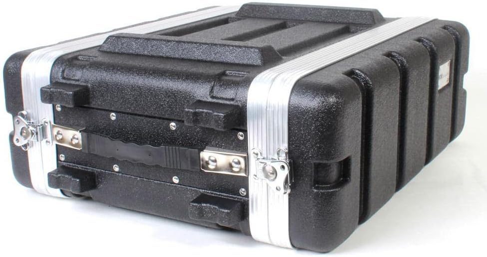 19' Rackmount Flight Case, 12' Depth, Stackable, ABS, Aluminum and Steel Construction (3U)