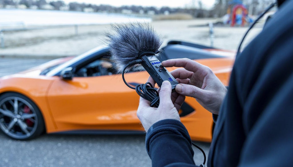 Zoom H1essential 2-Track 32-Bit Float Portable Audio Recorder Bundle with WSH-1E Hairy Windscreen