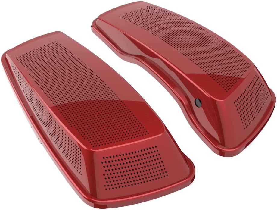 Advanblack Saddlebag Dual 6x9 Speaker lids, Audio Covers Fit for H-D Touring, Road Glide, Street Glide Special, Road King, 2014 2015 2016 2017 2018 2019 2020 2021 2022 2023