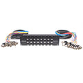 Seismic Audio - SARMSS-24x1515 - 24 Channel XLR TRS Combo Splitter Snake Cable - two 15' XLR trunks Rack Mount