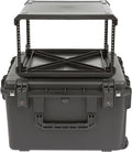 SKB iSeries 6U Fly Rack, Waterproof Polypropylene Hard Case with Durable Latches for Travel and Storage, Ideal for Musicians, 20 Inch, Black