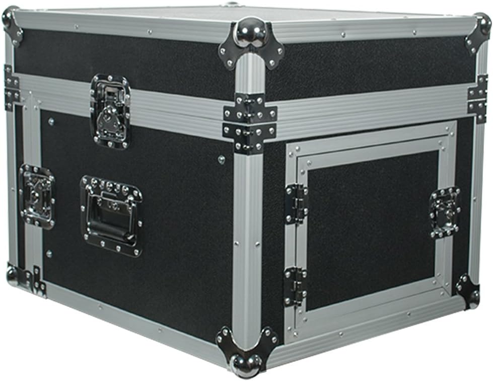 Seismic Audio - SAMRC-6U - 6 Space Rack Case with Slant Mixer Top - PA/DJ Pro Audio Road Case