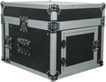 Seismic Audio - SAMRC-6U - 6 Space Rack Case with Slant Mixer Top - PA/DJ Pro Audio Road Case