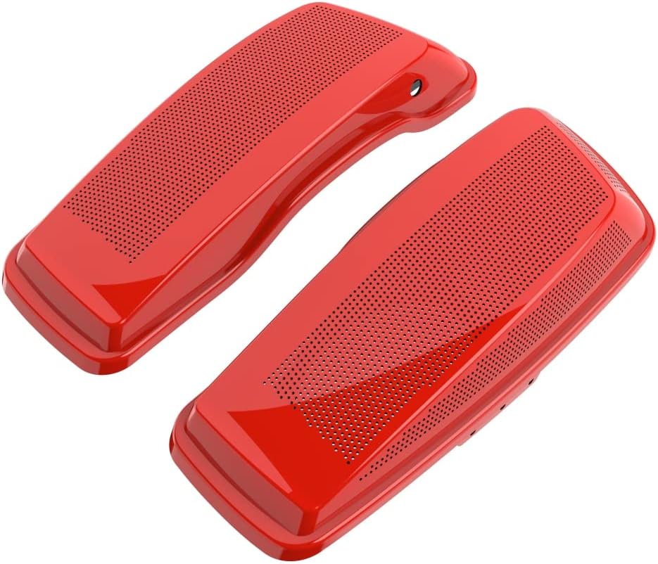 Advanblack Performance Orange Saddlebag Dual 6x9 Speaker lids, Audio Covers Fit for H-D Touring, Road Glide, Street Glide Special, Road King, 2014 2015 2016 2017 2018 2019 2020 2021 2022 2023