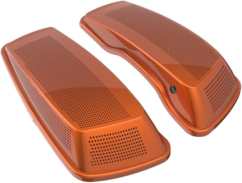 Advanblack Saddlebag Dual 6x9 Speaker lids, Audio Covers Fit for H-D Touring, Road Glide, Street Glide Special, Road King, 2014 2015 2016 2017 2018 2019 2020 2021 2022 2023