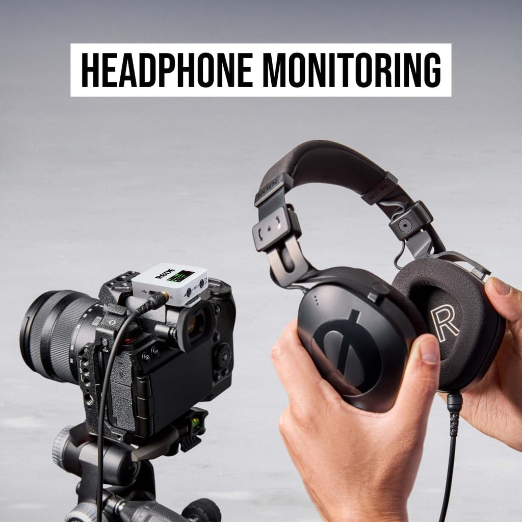 RØDE Wireless GO (Gen 3) – Compact Wireless Mic – Pristine Audio, 32-bit Float Recording, Automatic Level Control, for Phones, Cameras and Computers (White)