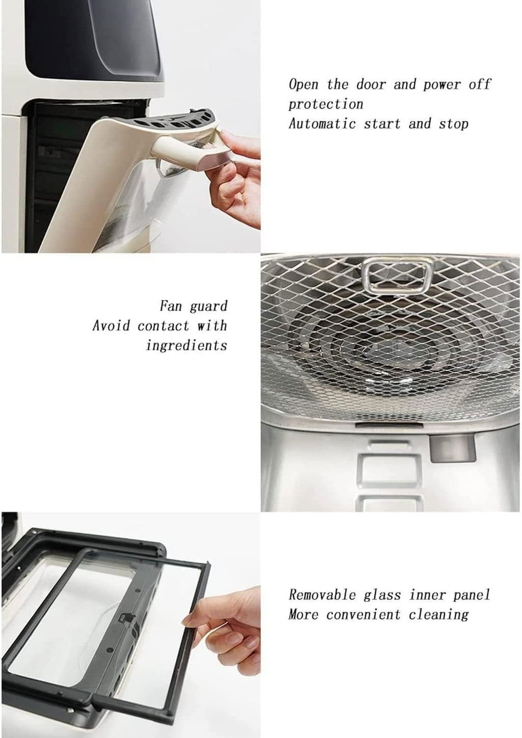 Air Fryer, Air Fryer Oven, Oil-Less Healthy Cooker, Timer & Temperature Controls, Safe Detachable Basket, 7.4 Quart, 1400 Watts