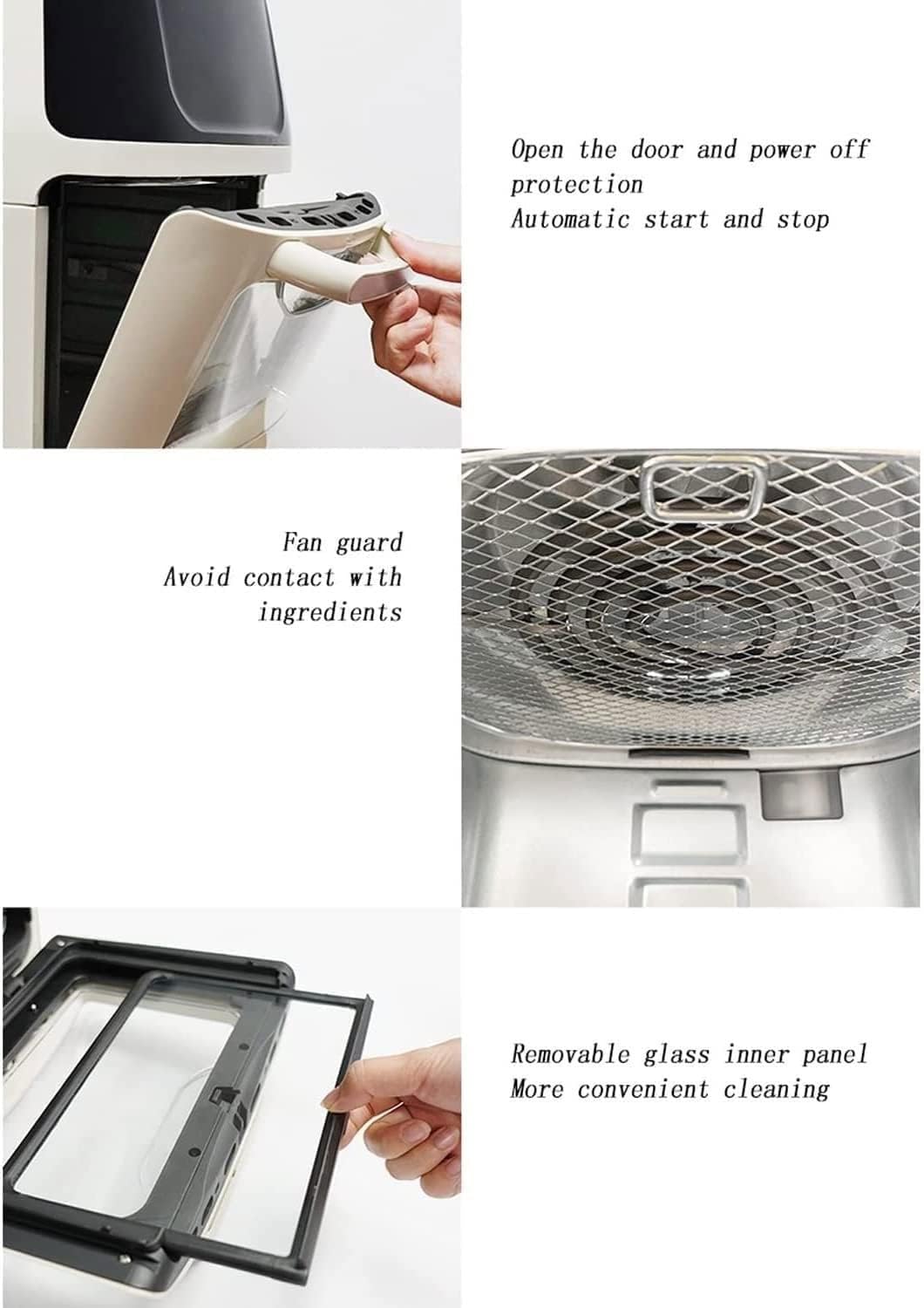 Air Fryer, Air Fryer Oven, Oil-Less Healthy Cooker, Timer & Temperature Controls, Safe Detachable Basket, 7.4 Quart, 1400 Watts