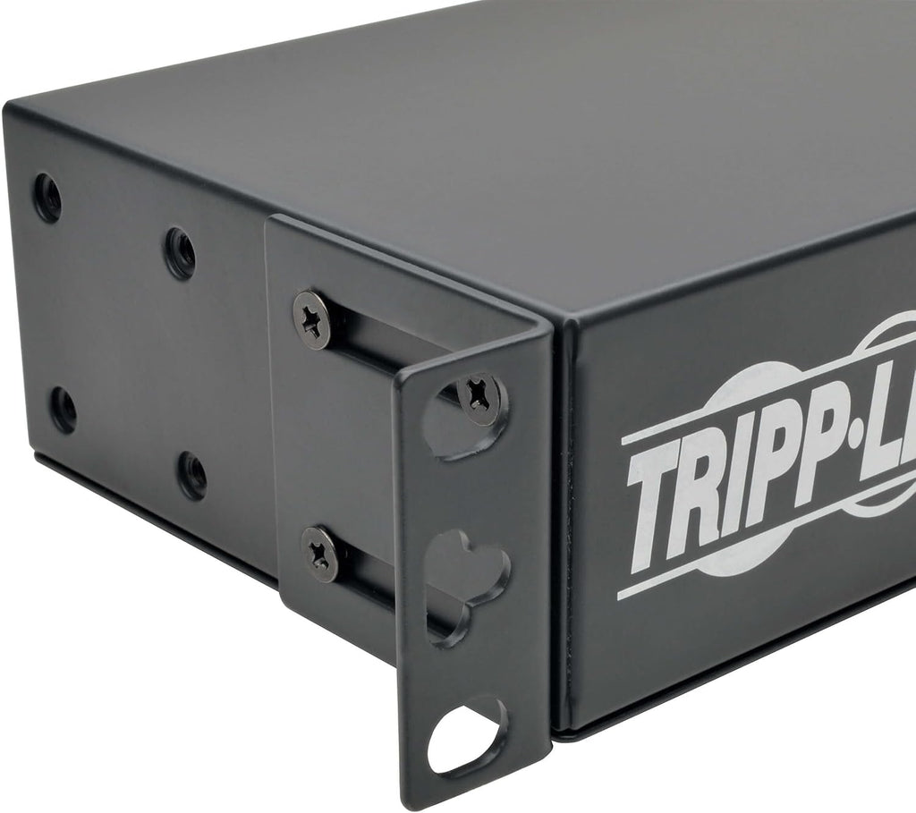 Tripp Lite Metered PDU, 15A, Isobar Surge Suppression, 3840J, 14 Outlets (5-15R), 120V, 5-15P, 15 ft. Cord, 1U Rack-Mount Power (PDUMH15-ISO)