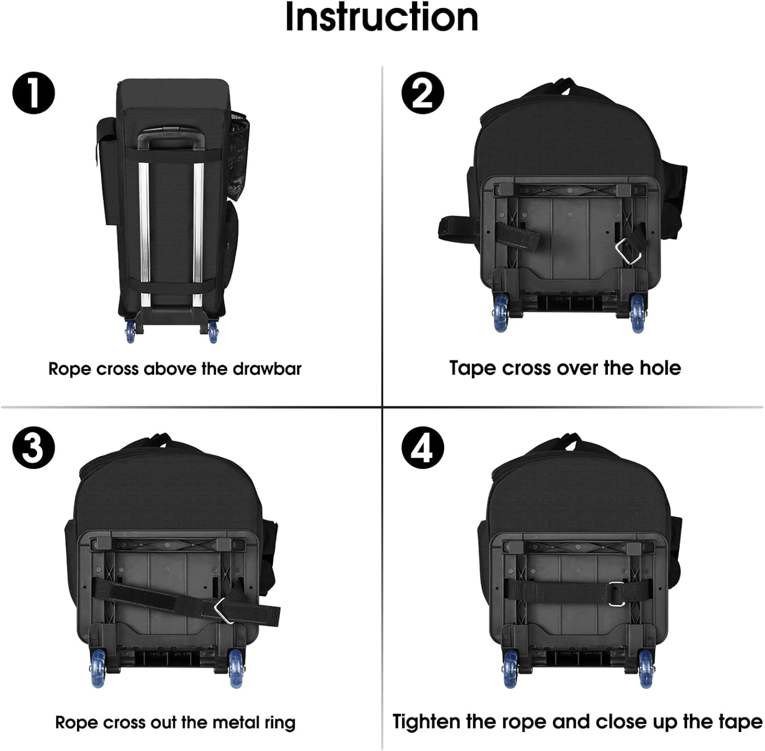 Trolley Bag for JBL Partybox 120 Audio, JBLS Partybox 120 Outdoor Karaoke Specialized Travel Bag, Portable Speaker Trolley Bag, Multi-function Storage Bag
