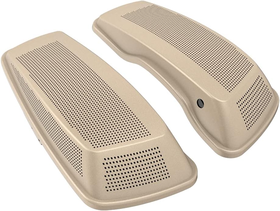 Advanblack Saddlebag Dual 6x9 Speaker lids, Audio Covers Fit for H-D Touring, Road Glide, Street Glide Special, Road King, 2014 2015 2016 2017 2018 2019 2020 2021 2022 2023
