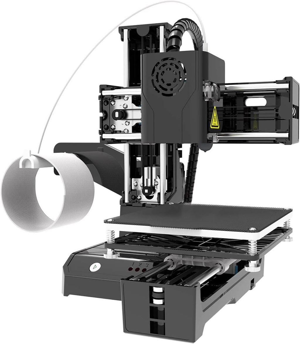 Mini 3D Printer, DIY High Printing Accuracy Small 3D Printer for Beginners, Uniform Heating Printing, Quick Assembly, 4x4x4in Printing Volume 3D Printers (US Plug)